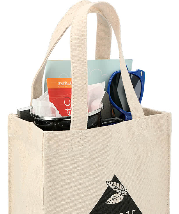 Mini Cotton Canvas Gift Tote Bag