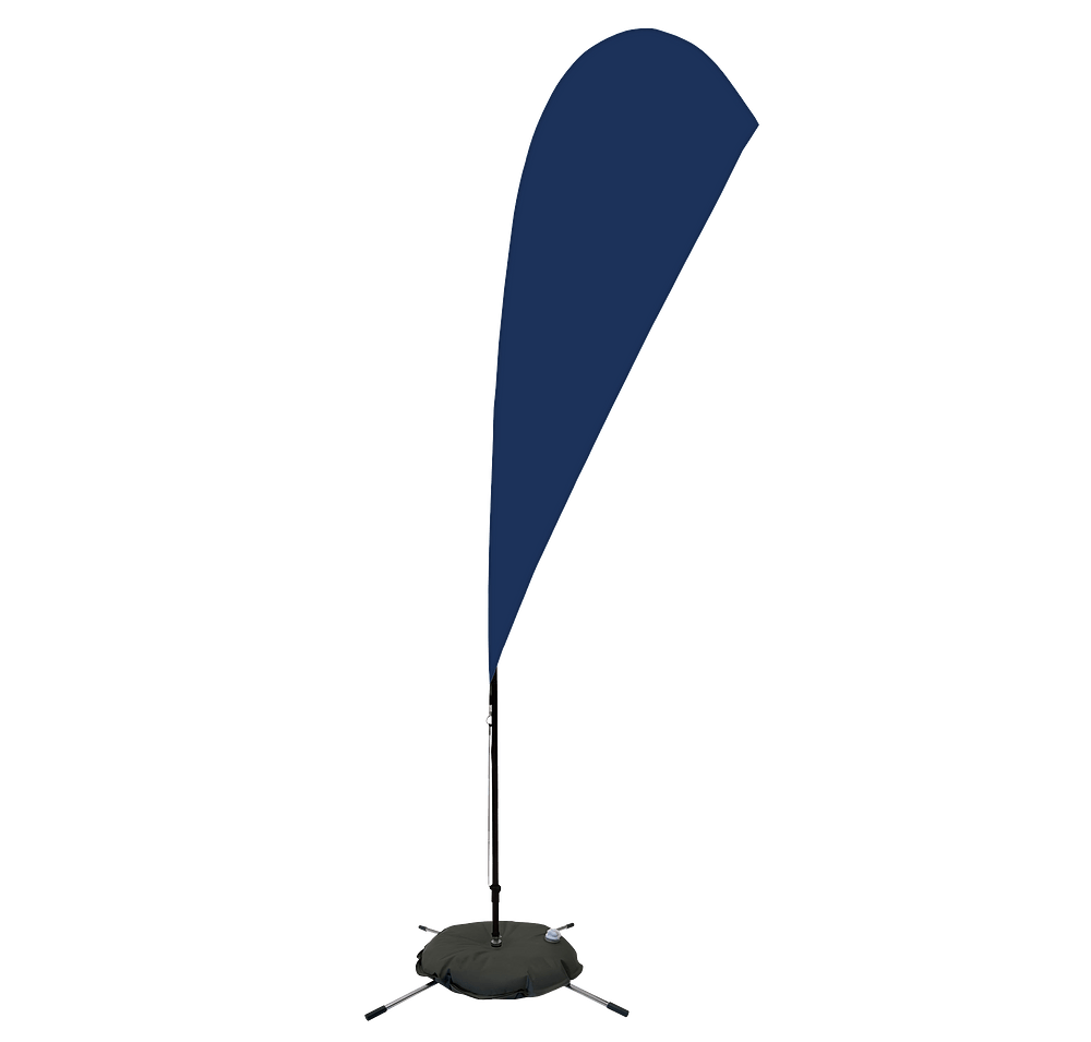 Full Color 8’ Streamline Teardrop Flag with Cross Base-default