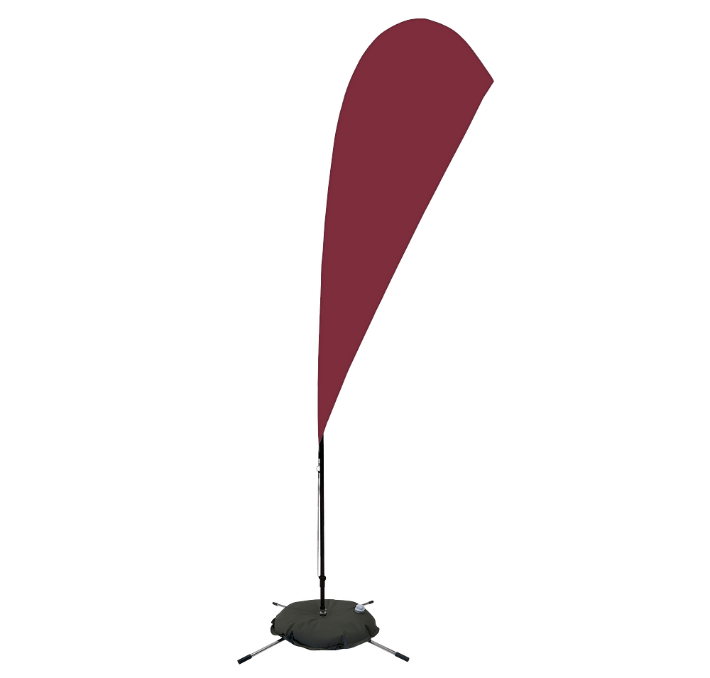 Full Color 8’ Streamline Teardrop Flag with Cross Base-default