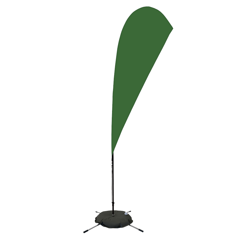 Full Color 8’ Streamline Teardrop Flag with Cross Base-default