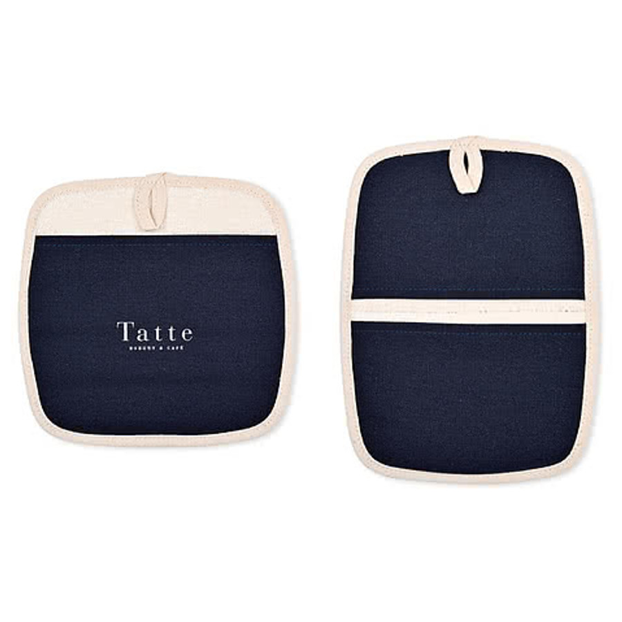 La Cuisine Pot Holder Hot Pad Set in Black