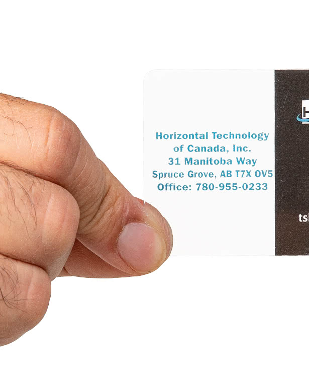 2" x 3.5" Horizontal Clear Plastic Business Cards