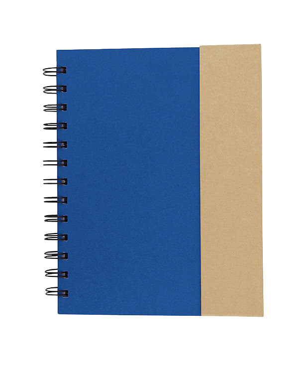 Full Color Hard Cover Spiral Notebook with Sticky Notes and Pen