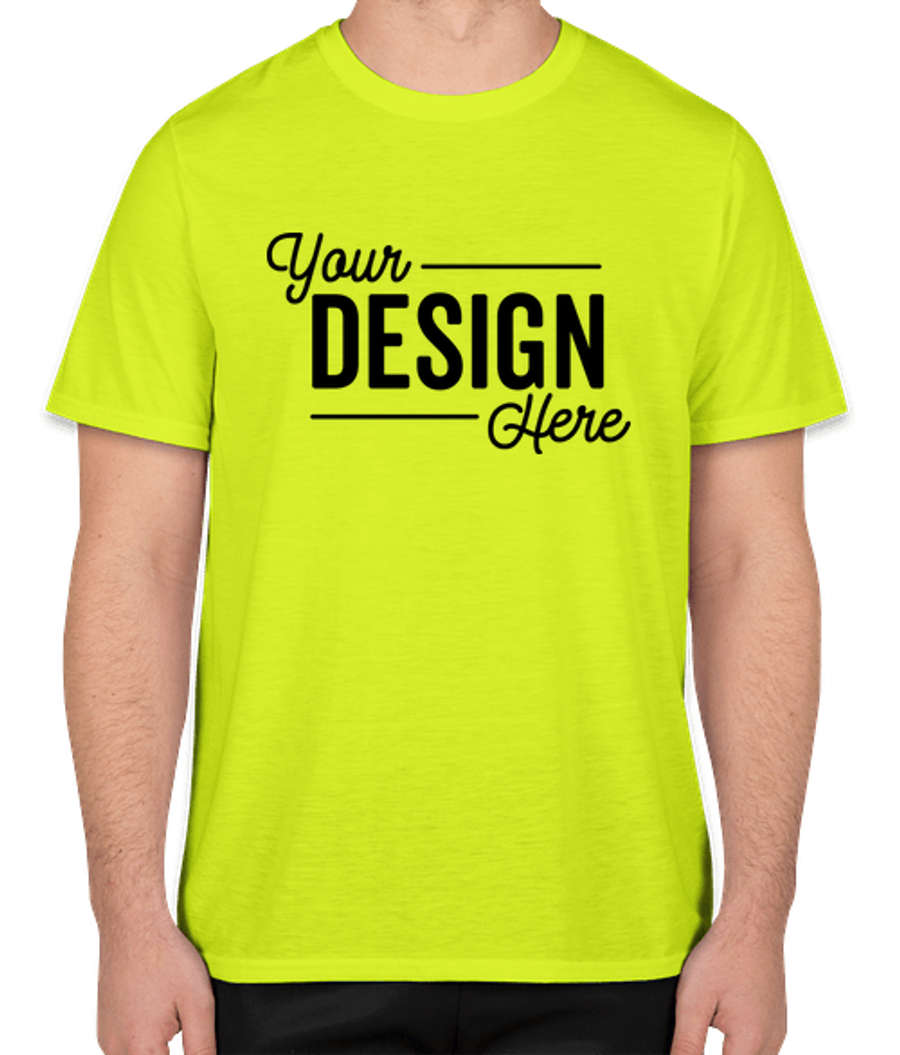 Gildan Soft Jersey Performance Shirt in Safety Green