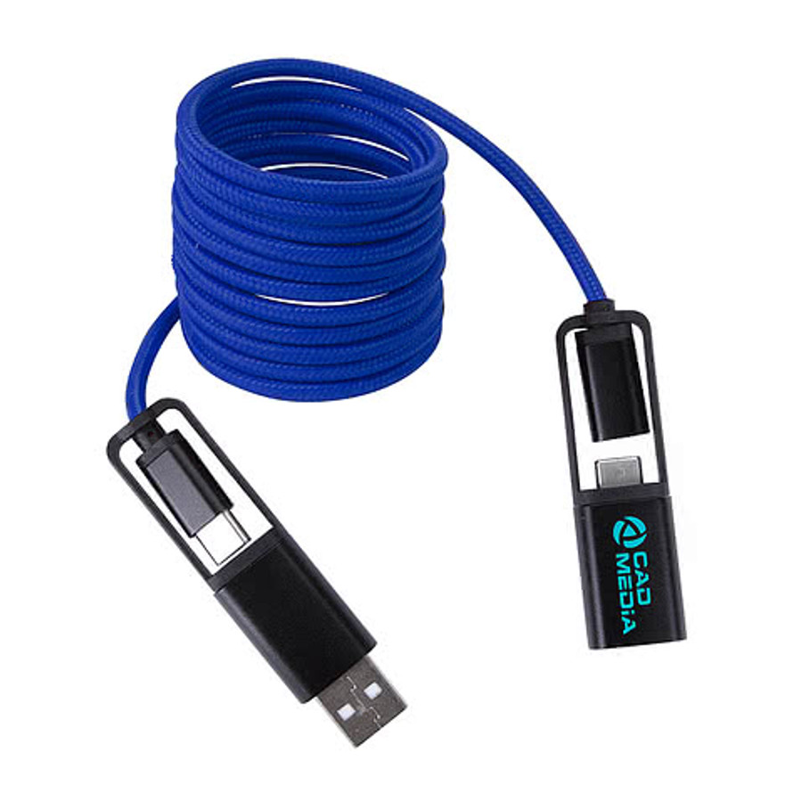All-Over Braided Long Cable Extender in Black
