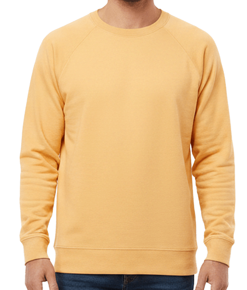Independent Trading Icon Loopback Terry Crewneck Sweatshirt in Harvest Gold
