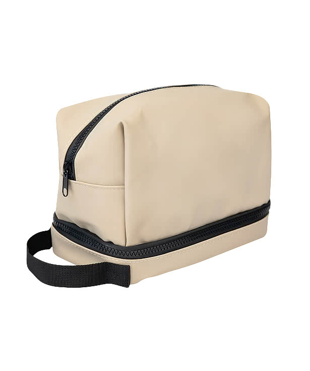 Full Color Hudson Recycled Leatherette Cosmetic Bag
