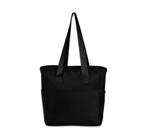Sydney Recycled 12 Can Cooler Tote Bag in BLACK WITH BLACK