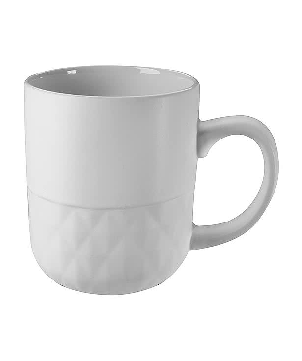 16 oz. Coffee Mug with Facet Texture