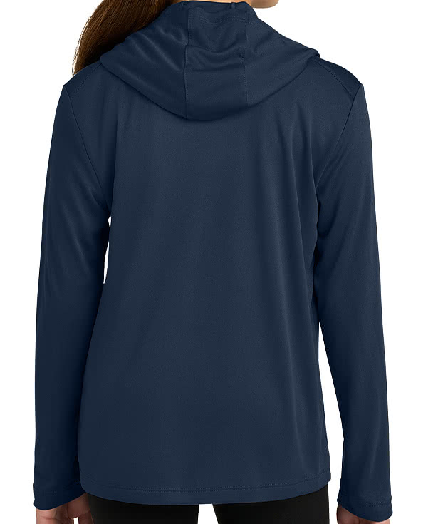 Sport-Tek Youth UPF 50 Hooded Long Sleeve Performance Shirt