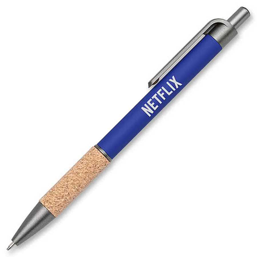 Otto Aluminum Pen w/Cork Grip in Red
