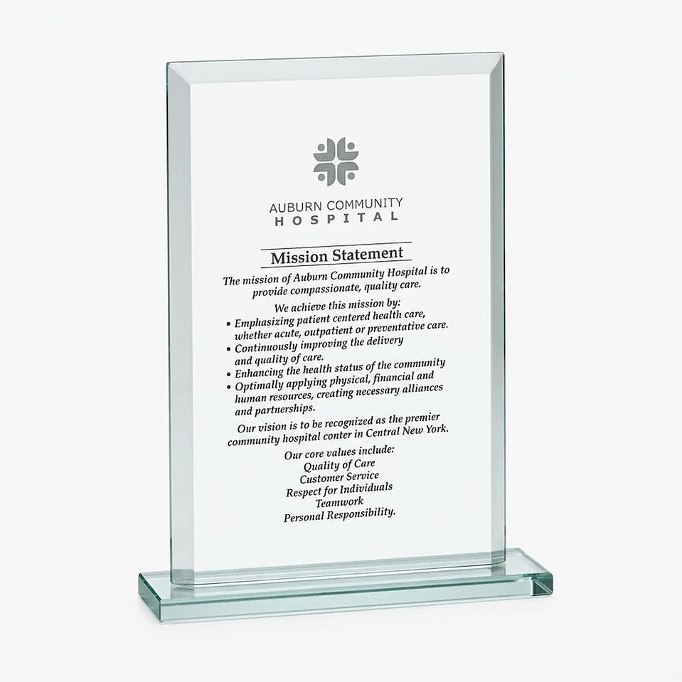 Beveled Rectangle - Large Award