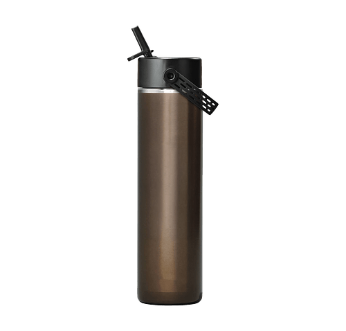 Hydro Flask Lightweight 24 oz. Bottle with Flex Straw Cap - Laser Engraved in Obsidian