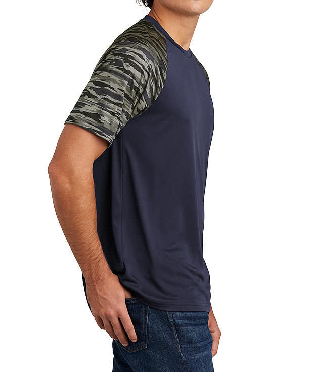 Sport-Tek Drift Camo Colorblock Performance Shirt