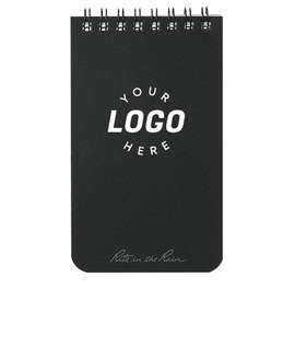 Rite in the Rain Mini Hard Cover Top Spiral Notebook - Color: Black