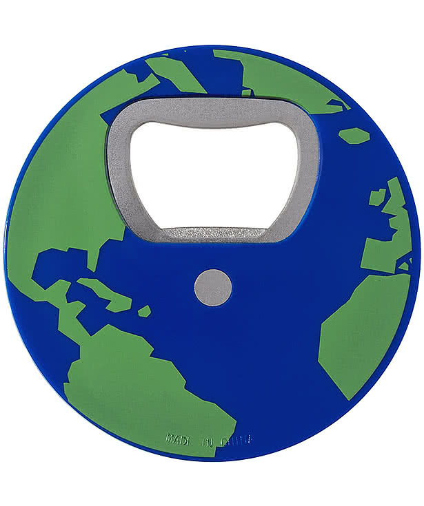 Recycled Globe Design Bottle Opener