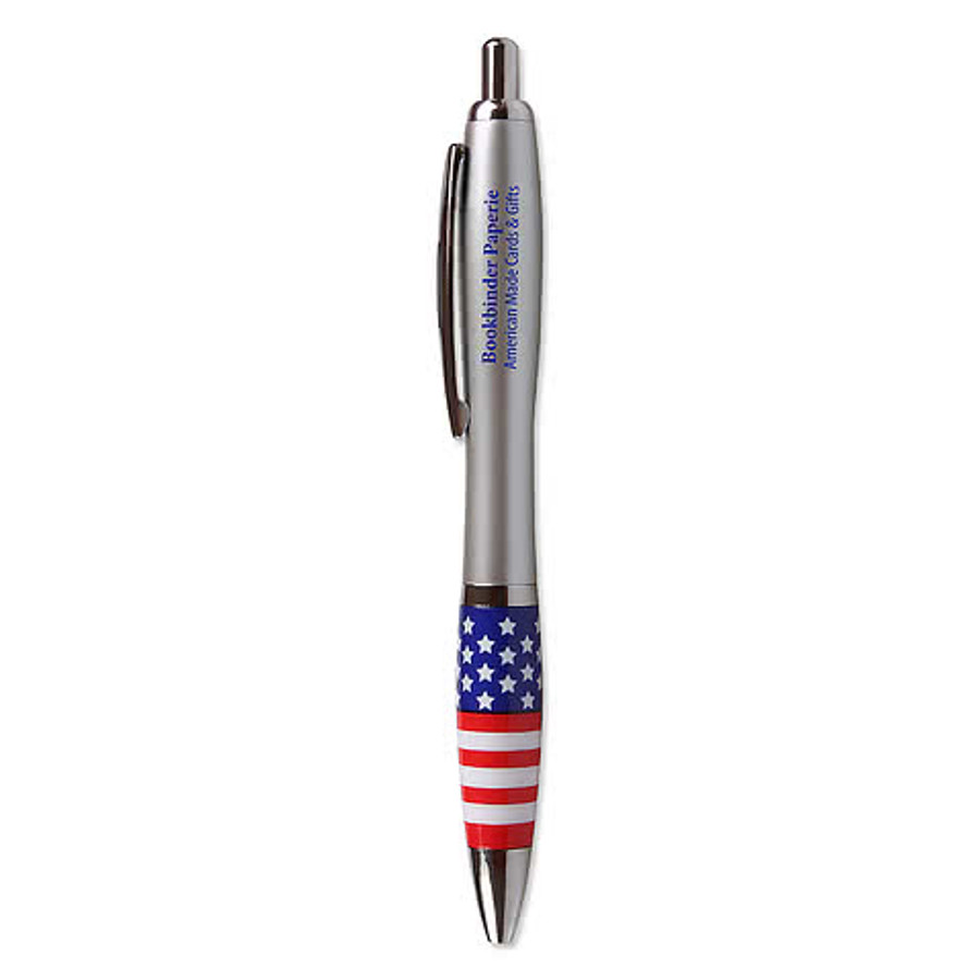 Emissary Patriotic Ballpoint Pen (black ink) in Silver