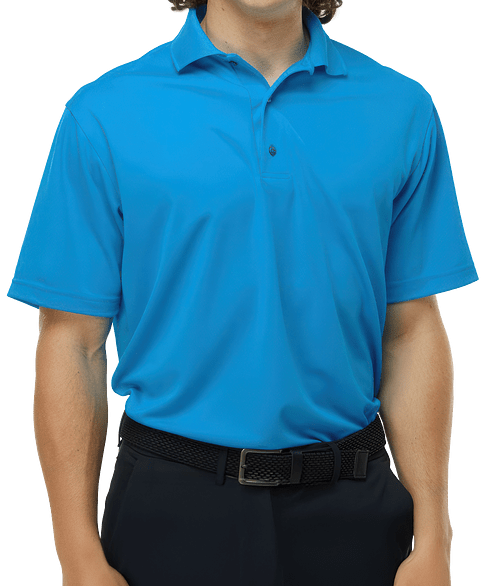 Paragon Saratoga Mini Mesh Performance Polo in Turquoise