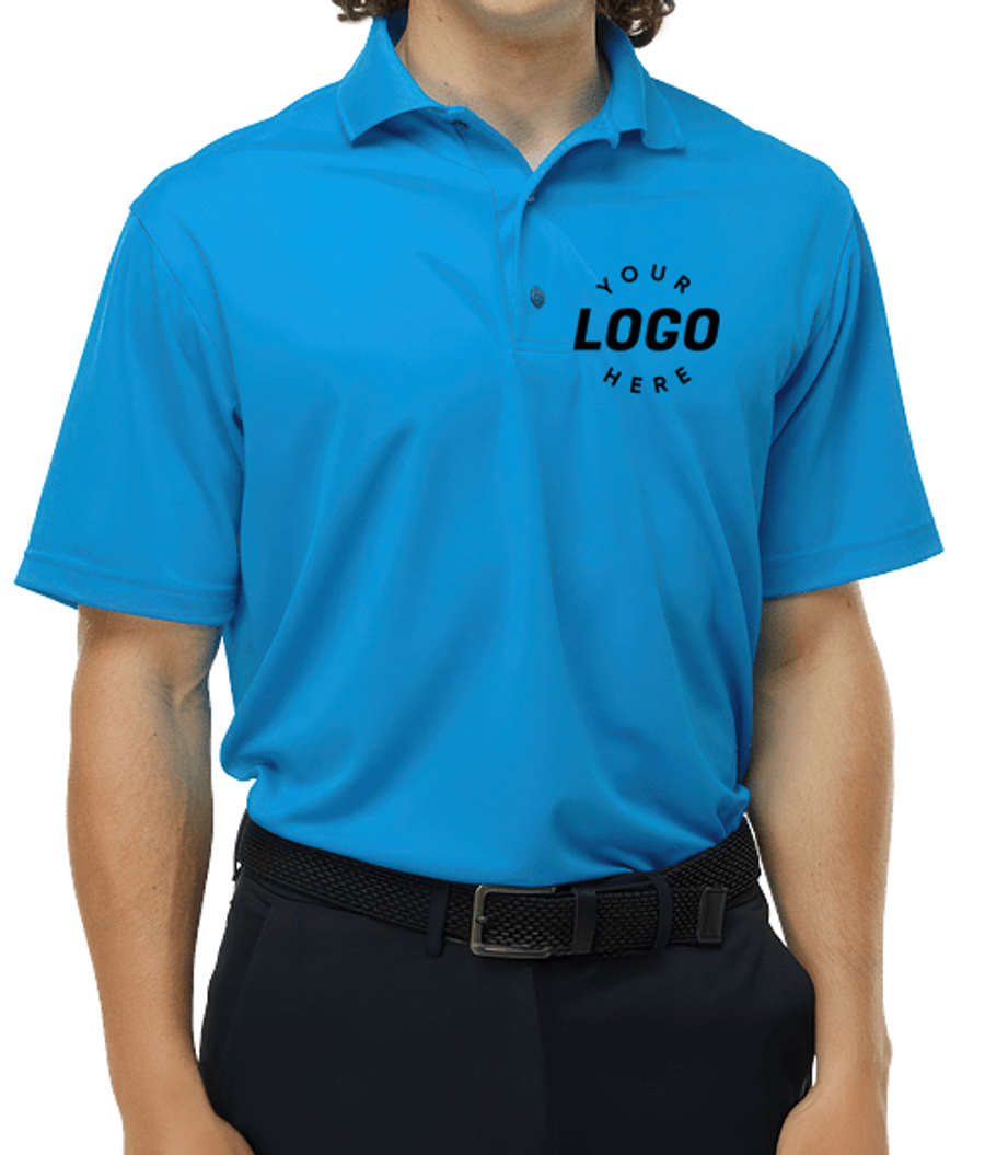 Paragon Saratoga Mini Mesh Performance Polo in Turquoise
