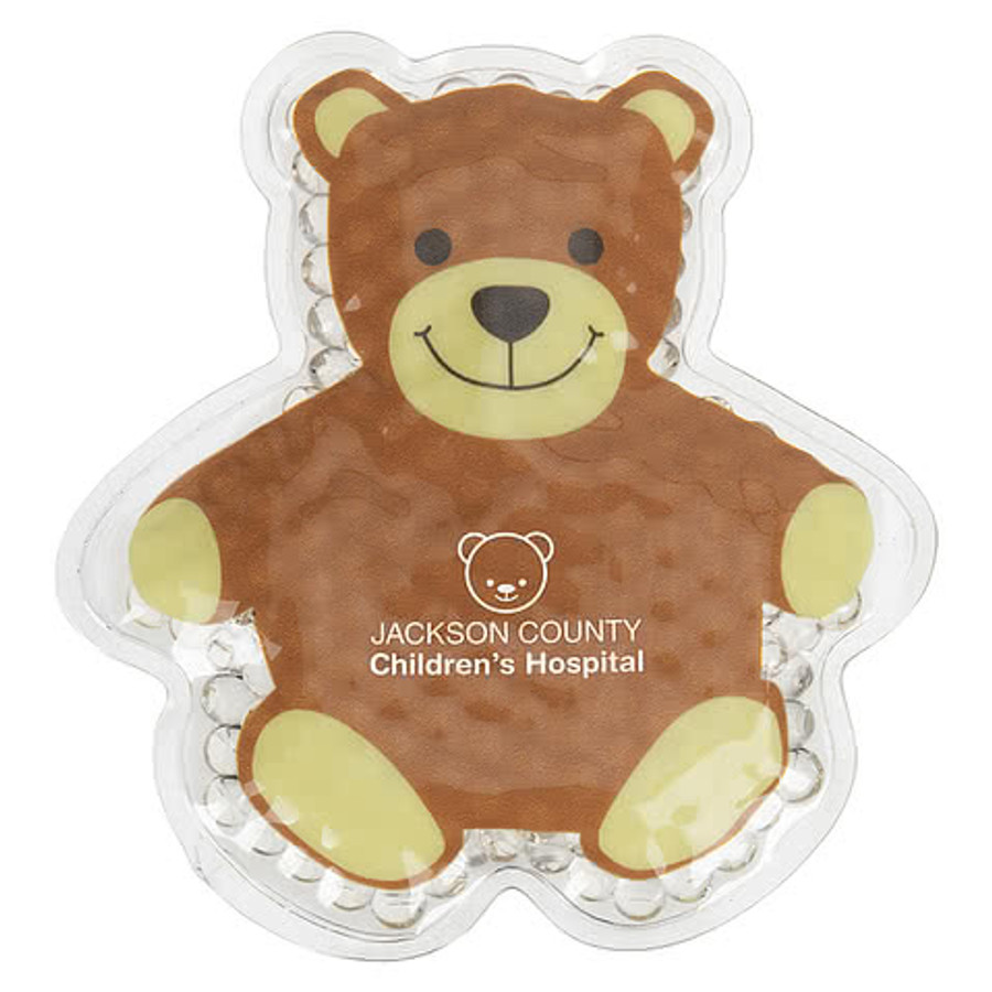 Teddy Bear Aqua Pearls Hot/Cold Pack in Brown