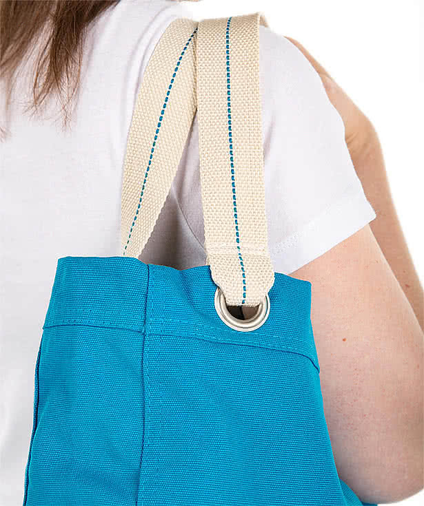 Port Authority Garment Washed Cotton Canvas Contrast Tote Bag