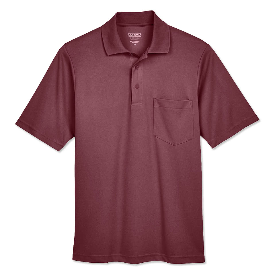 Core 365 Origin Performance Pique Pocket Polo - Embroidered