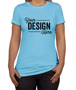 Bella + Canvas Women's Slim Fit Favorite T-shirt - Color: Ocean Blue