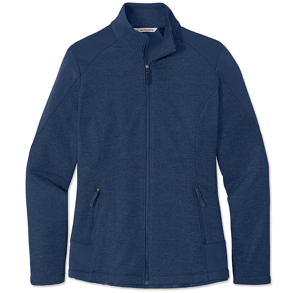 Port Authority Women's Full Zip Grid Tech Fleece Jacket
