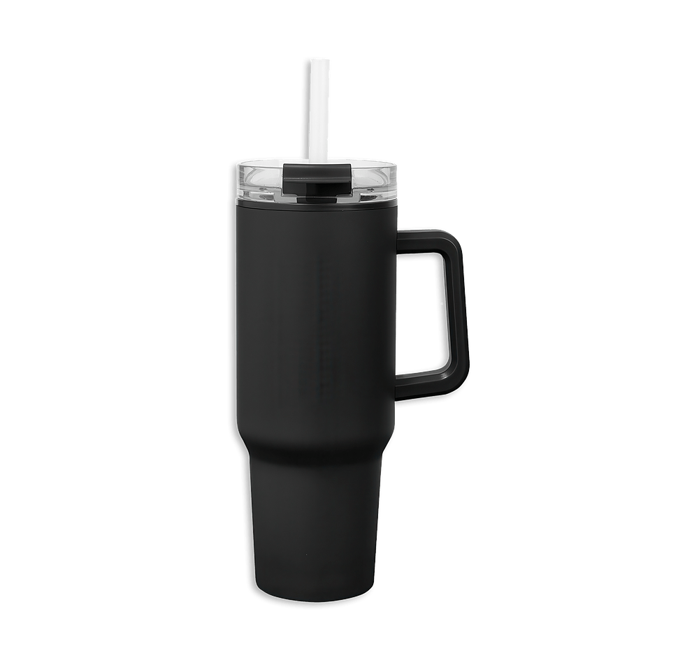 40 oz. Quest Stainless Steel Recycled Tumbler with Straw-default