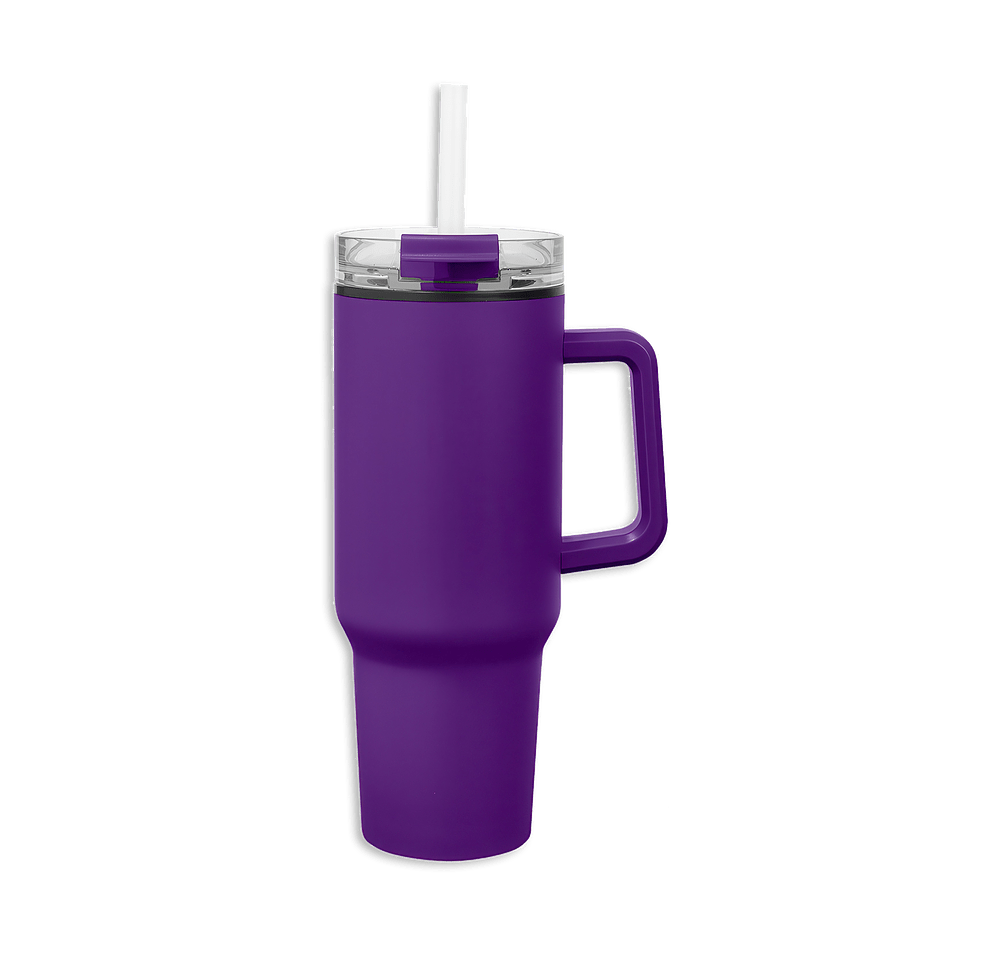 40 oz. Quest Stainless Steel Recycled Tumbler with Straw-default