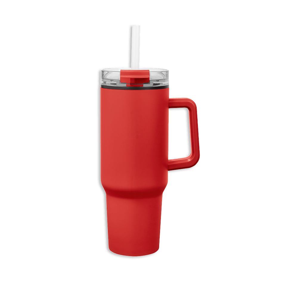 40 oz. Quest Stainless Steel Recycled Tumbler with Straw-default