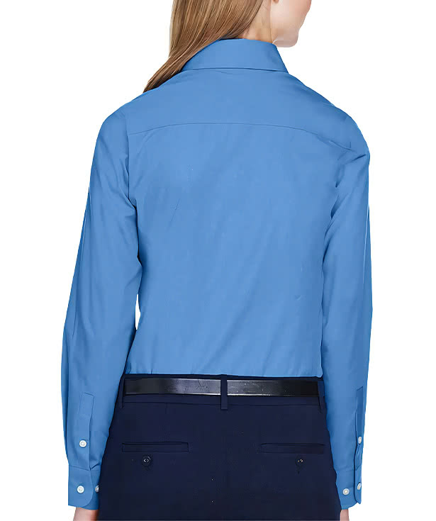Devon & Jones Women's Crown Collection Broadcloth Woven Dress Shirt - Embroidery
