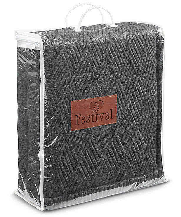 Debossed Leeman Trellis Knit Blanket