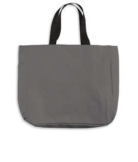 Port Authority Durable Side Pocket Poly Canvas Tote Bag - Color: Charcoal
