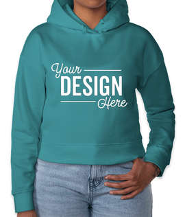 District Women's V.I.T. Drop Shoulder Pullover Hoodie - Color: Eucalyptus Blue