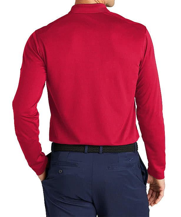 Nike Dri‑FIT Micro Pique Long Sleeve Performance Polo 2.0 - Printed