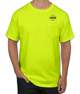 Hanes X-Temp Workwear Crewneck Pocket T-shirt