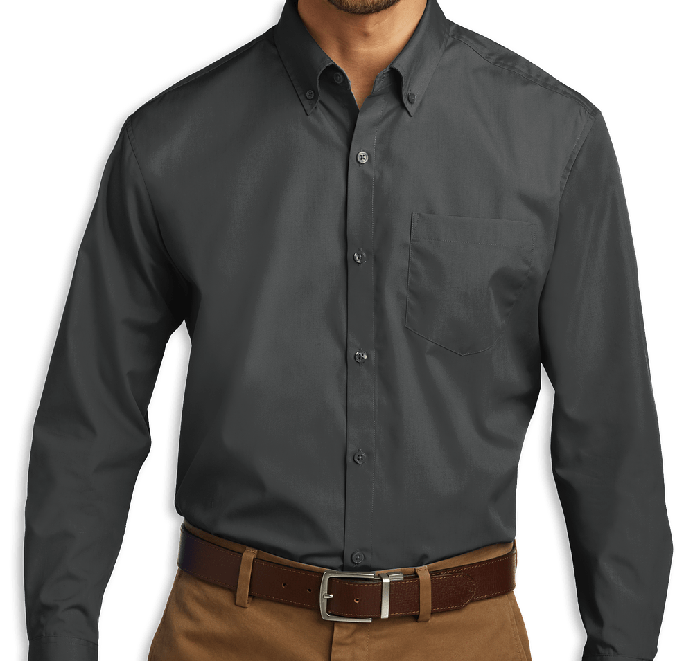 Port Authority Carefree Poplin Dress Shirt - Embroidered-default