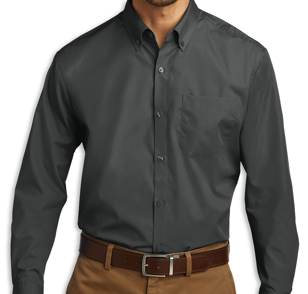 Port Authority Carefree Poplin Dress Shirt - Printed-default