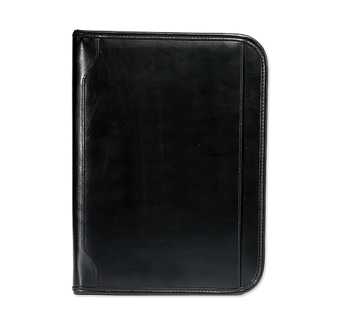 Vintage Leather Padfolio in Black