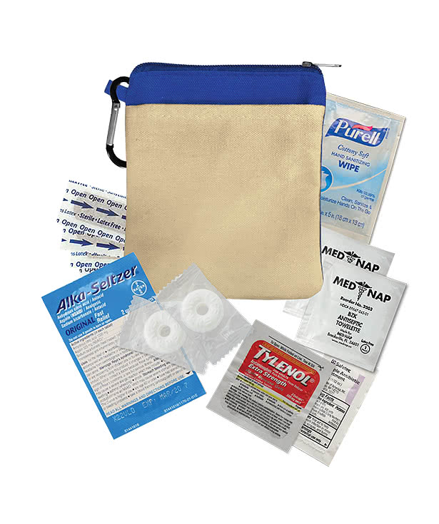 New Recovery Zipper Pouch 12-Piece First Aid Kit