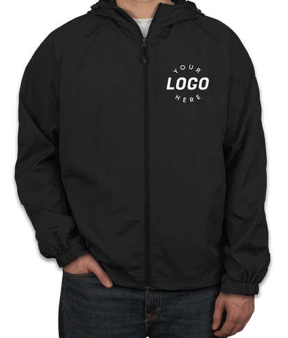 Sport-Tek Full Zip Hooded Jacket - Black