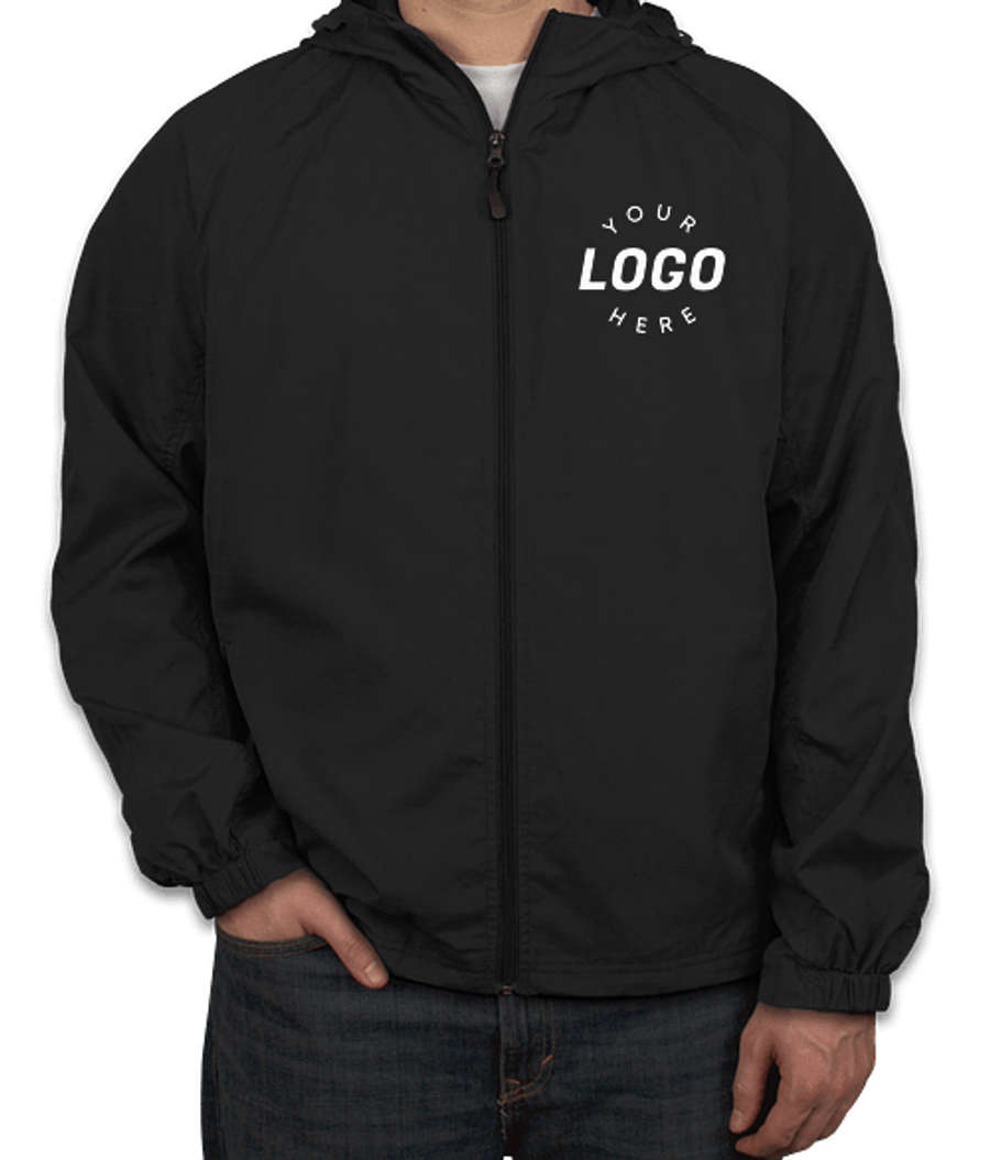 Sport-Tek Full Zip Hooded Jacket - Printed in Black