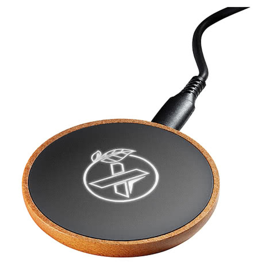 Laser Engraved SCX Innovative Design Maple Wood 10W Wireless Charger in Maple