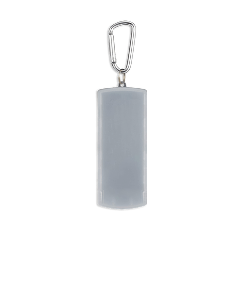 Recycled Bandage Dispenser with Carabiner in Clear