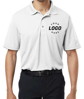 Paragon Saratoga Mini Mesh Performance Polo - Color: White