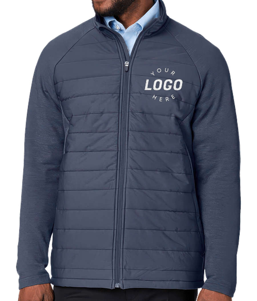 Devon & Jones New Classics® Charleston Hybrid Insulated Jacket in Navy Melange/Navy