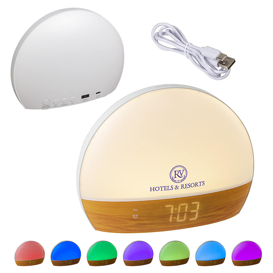 Daybreak Digital Alarm Clock with Sunrise Simulation