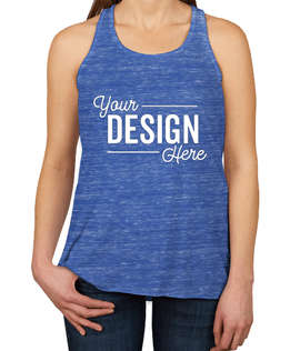 Canada - Bella + Canvas Women's Flowy Racerback Tank - Color: True Royal Marble