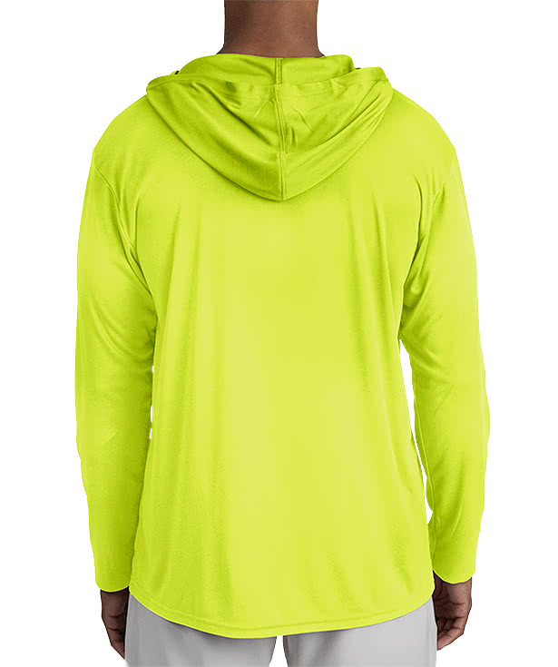 Blue Generation BLU-X-DRI Hooded Long Sleeve Performance Shirt